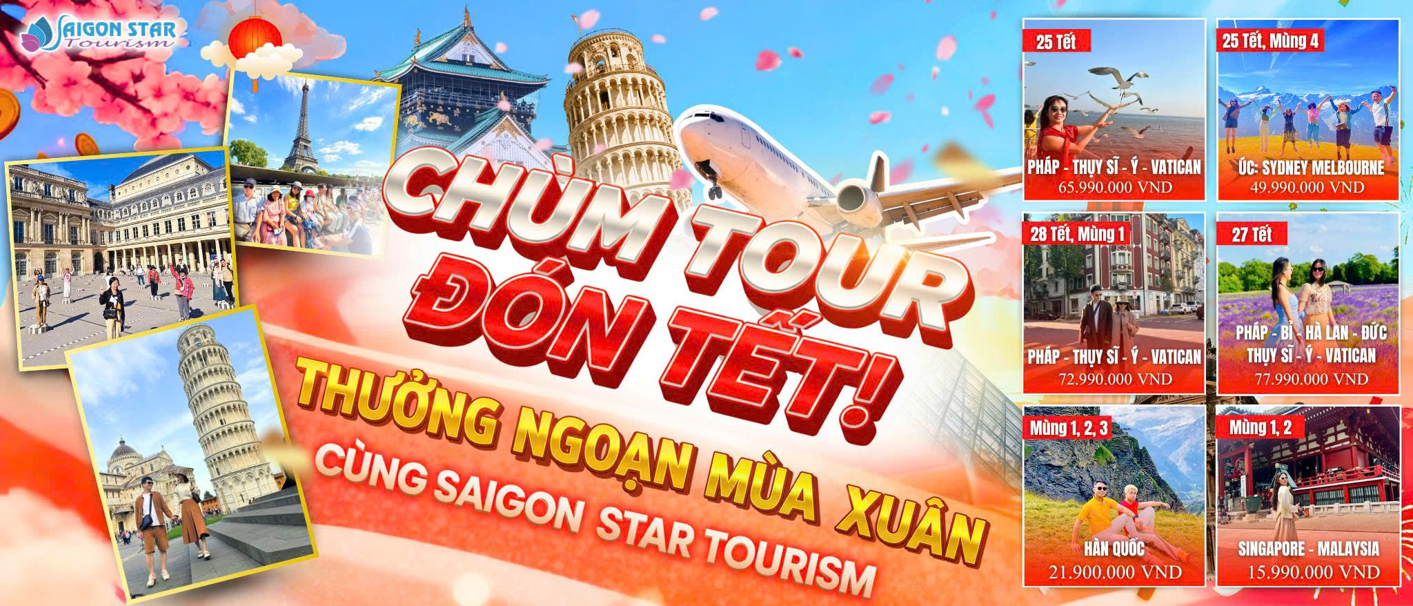 Saigon Star Tourism | Công ty tổ chức tour chuyên nghiệp 2 chum tour tet - banner